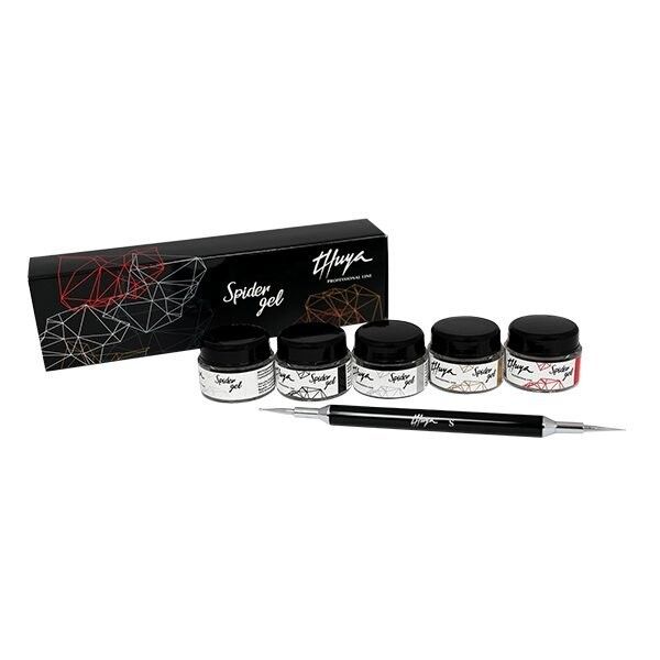 Kit Spider gel (5 colores con dotting tool)